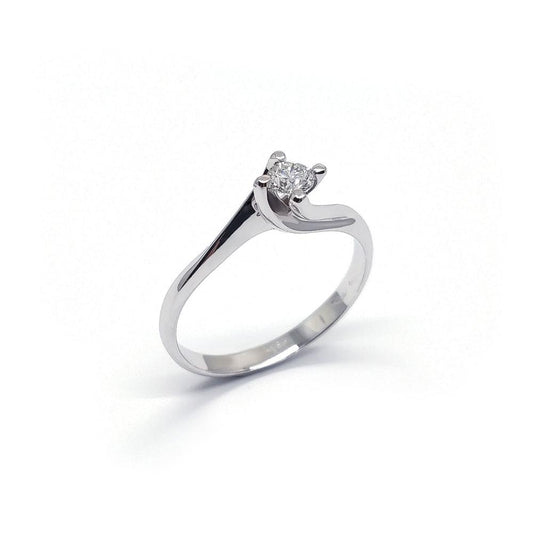 Anello Solitario linea Valentino 0.30 SI 1 F Certificato IGI Laser