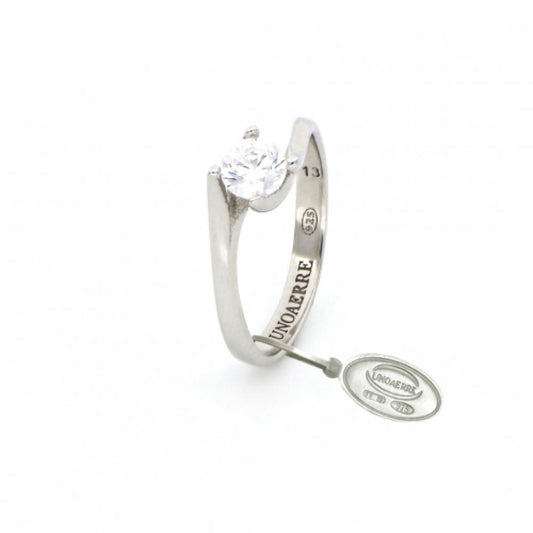 Anello Solitario Mini in argento bianco UNOAERRE 5815
