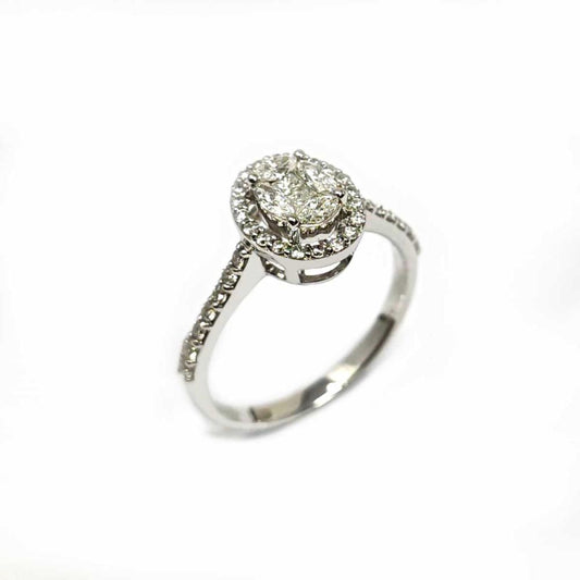 Anello Solitario con Diamanti CT 0.57