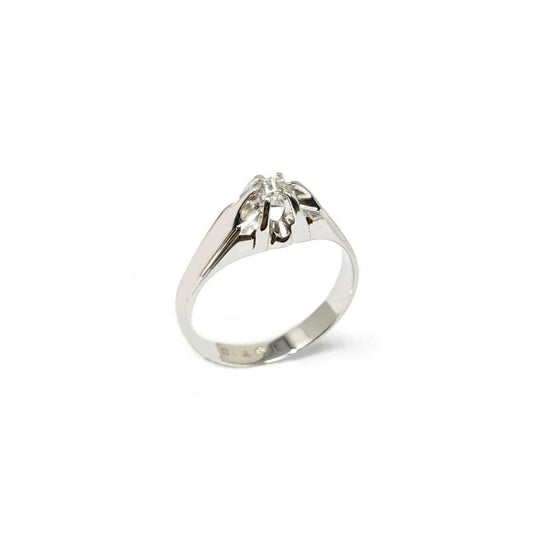Anello Solitario Uomo con Diamante CT 0.18
