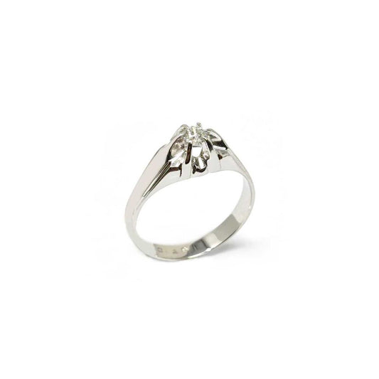 Anello Solitario Uomo con Diamante CT 0.18