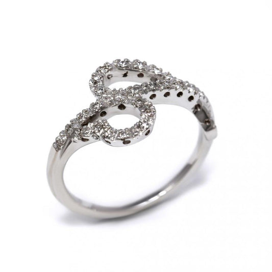 Anello Stilizzato con 27 Diamanti CT 0.20