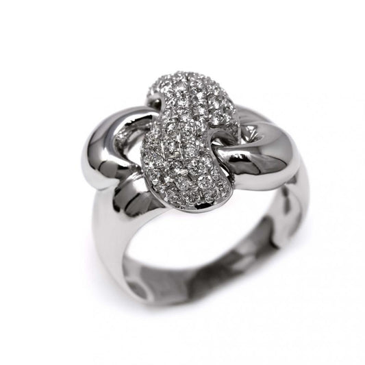 Anello Stilizzato con 50 Diamanti CT 0.53