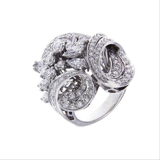 Anello Stilizzato con Diamanti CT 2.88