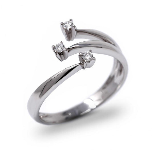 Anello Trilogy con Diamanti CT 0.45 VS1 E