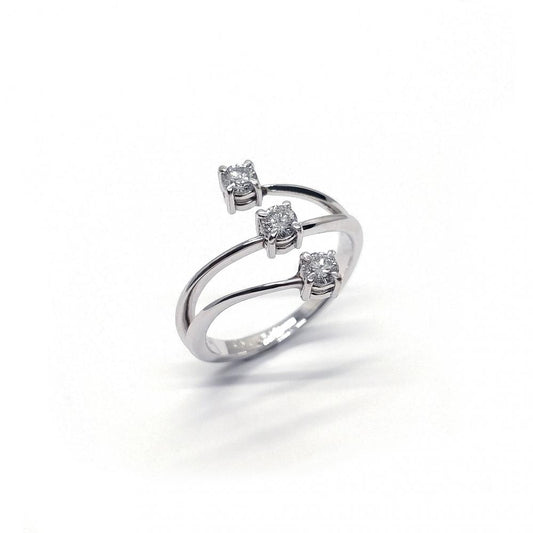Anello Trilogy con Diamanti CT 0.42