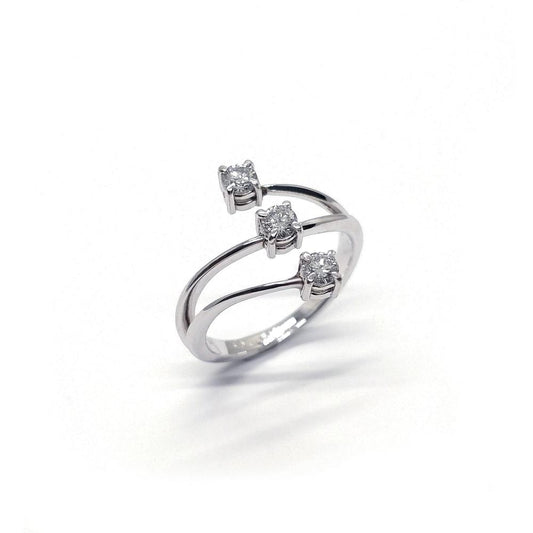 Anello Trilogy con Diamanti CT 0.45 VVS2 E