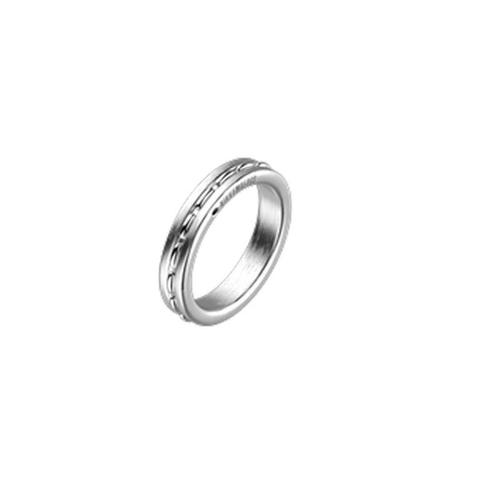ANELLO UOMO INPUT CON DIAMANTI MIS 27