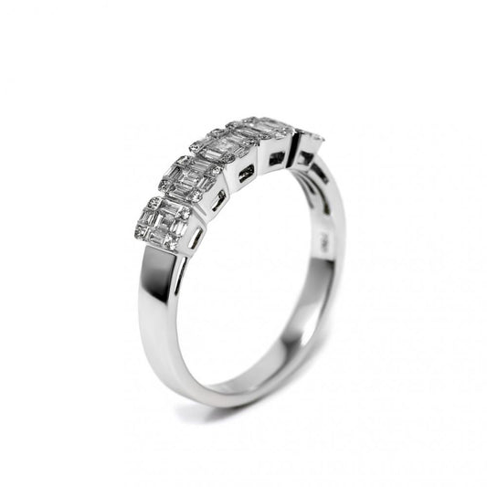 Anello Veretta con Diamanti CT 0.36