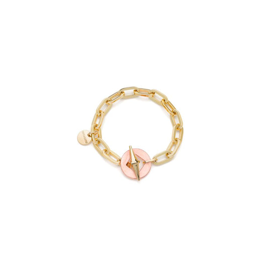 Bracciale catena dorata e madreperla rosa Joya Unoaerre ref.2429