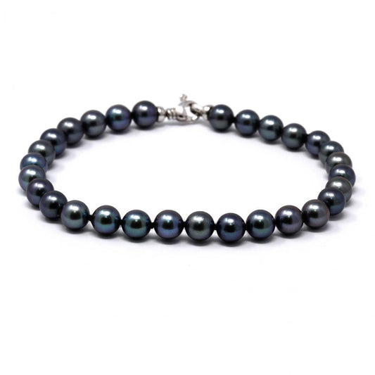 Bracciale 5.5/6mm con perle Akoya Grigio Scuro