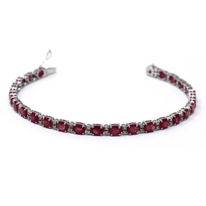Bracciale con Rubini CT 10,60 e Diamanti CT 0.50