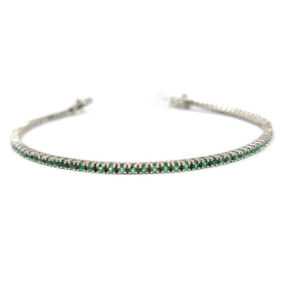 Bracciale in Oro Bianco con Smeraldi CT 2.00