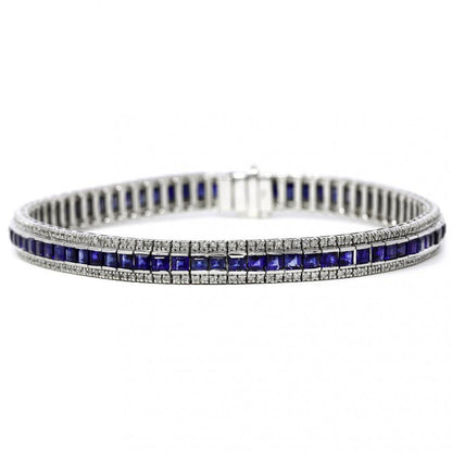 Bracciale con Zaffiri CT 9.34 e Diamanti CT 1.53