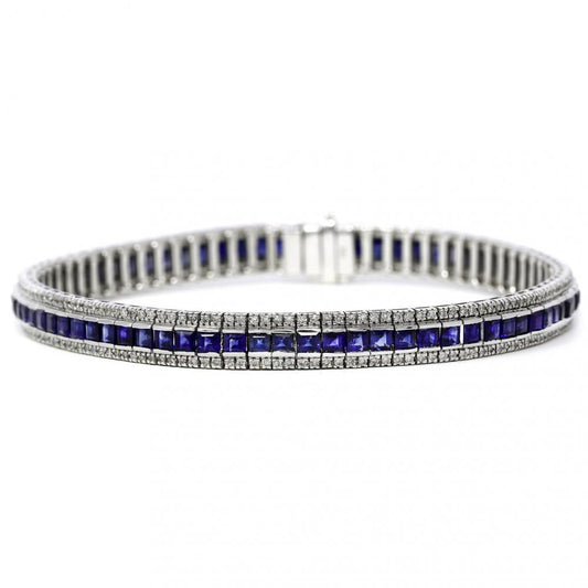 Bracciale con Zaffiri CT 9.34 e Diamanti CT 1.53
