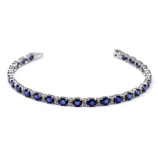 Bracciale con Zaffiri CT 11.98 e Diamanti CT 0.50