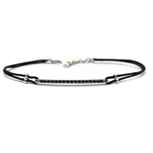 Bracciale con Zaffiri CT 0.20 per Uomo con Caucciu