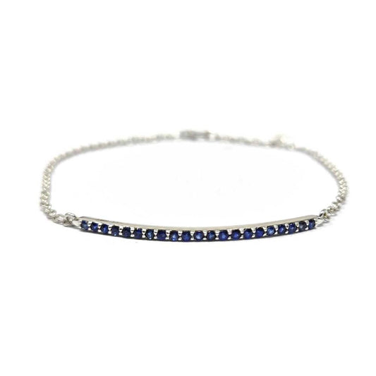 Bracciale con Zaffiri CT 0.39 in Oro 9kt