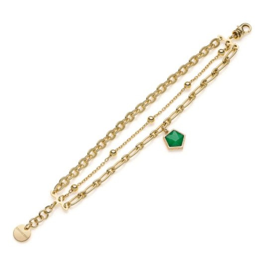 Bracciale Gipsy in bronzo dorato