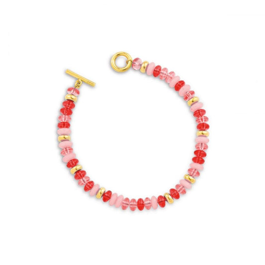 Bracciale in acciaio lucido con trattamento PVD Oro Giallo OPS.