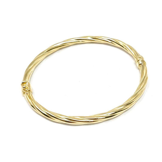 Bracciale in Argento Tubolare Giallo