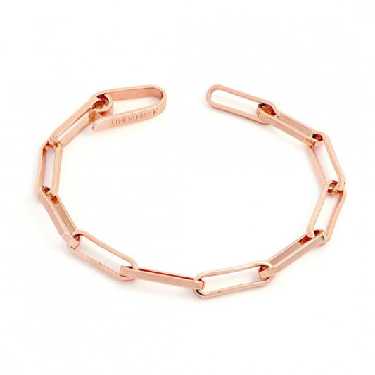 Bracciale in bronzo dorato rosa UNOAERRE