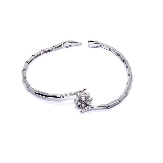 Bracciale in Oro Bianco e Diamanti CTY 0.78 Linea Fiore