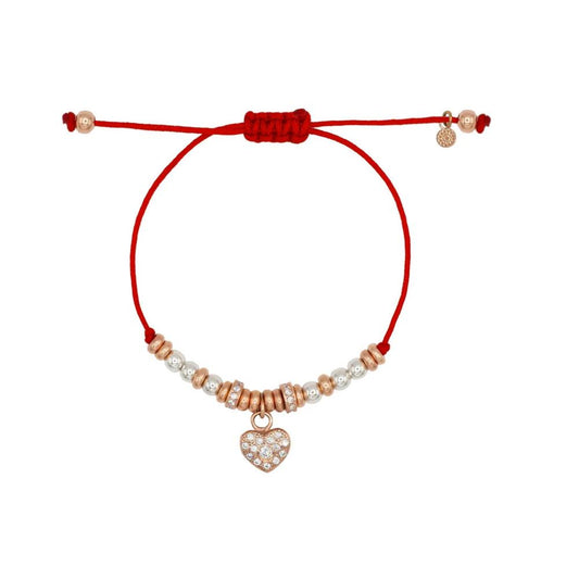 Bracciale Loop Cuore Bianco Rosè ALISEI