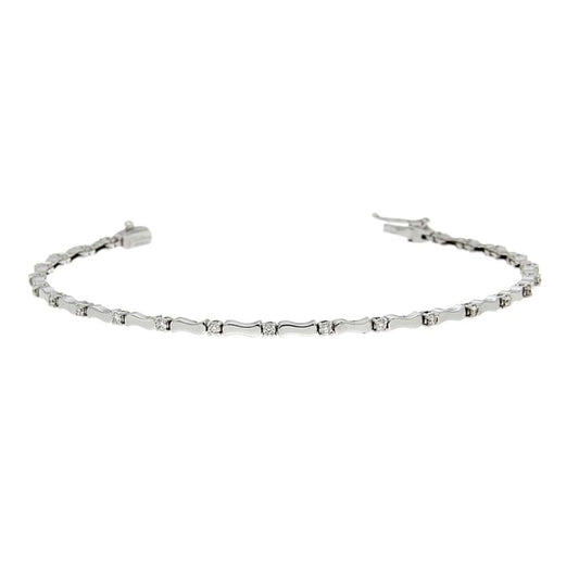 Bracciale Semirigido con Diamanti CT 0.41