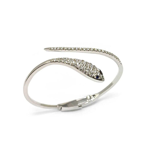 Bracciale Serpente con Diamanti 1.32 e Zaffiri CT 0.06