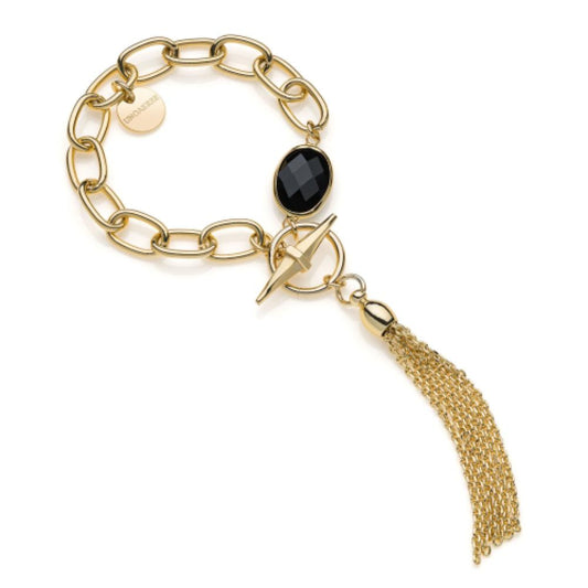 Bracciale Seta con pietra nera UNOAERRE 2190