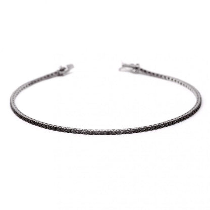 Bracciale Tennis con Diamanti Neri CT 0.60