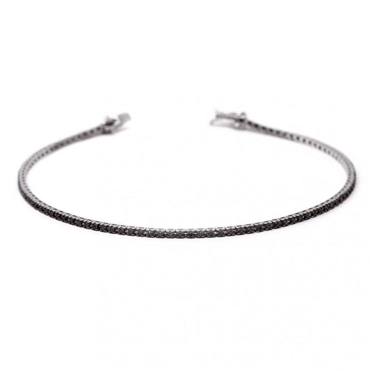 Bracciale Tennis con Diamanti Neri CT 0.60