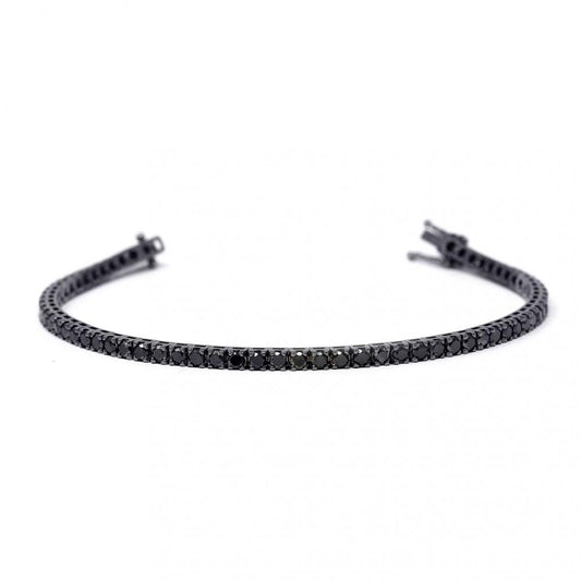 Bracciale Tennis con Diamanti Neri CT 4.16