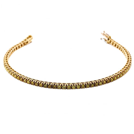 Bracciale Tennis Crieri con Diamanti Gialli CT 3.30