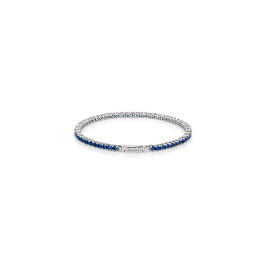 Bracciale Tennis in argento bianco con zirconi blu UNOAERRE 6385