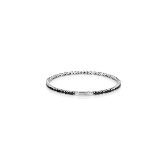 Bracciale Tennis in argento bianco con zirconi neri UNOAERRE 6384