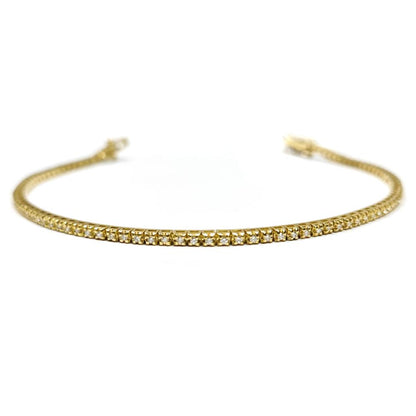 Bracciale Tennis in Oro Giallo con Diamanti CT 0.50 VS1 F