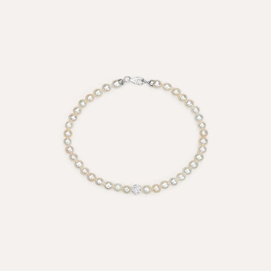 Bracciale Gabrielle Oro Bianco Perla D'Acqua Dolce Stroili Ref. 1413454
