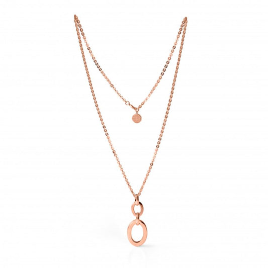 Collana in bronzo dorato rosa UNOAERRE