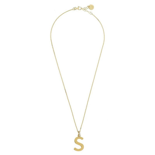 Collana Le Letterine con lettera S pendente lucidata a mano