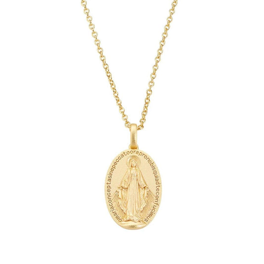 Collana Medaglia Miracolosa Dorata Ref.CLMIGM