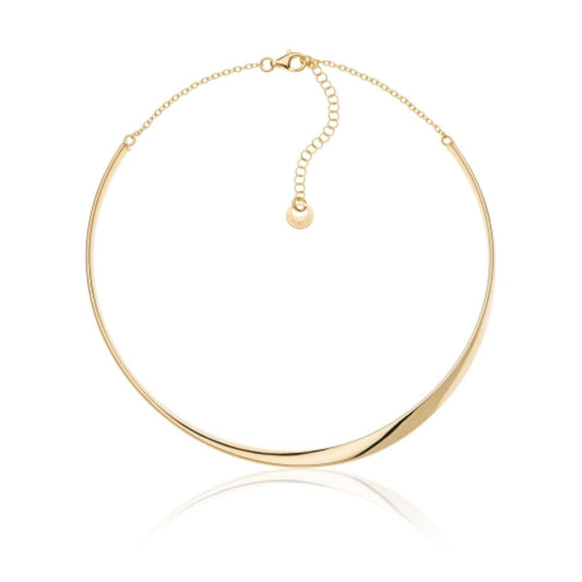 Collana rigida in argento dorato UNOAERRE 6317