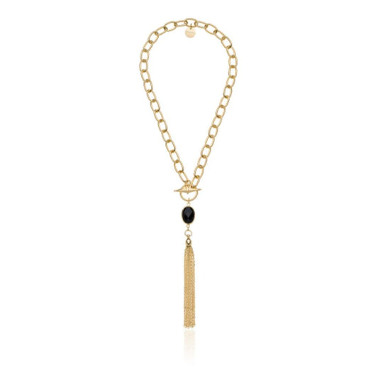 Collana Seta con pietra nera UNOAERRE 2189