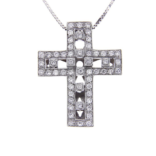 Pendente Croce con Diamanti CT 0.64