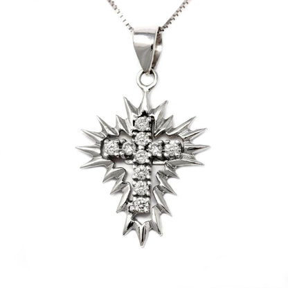 Croce Stilizzata con Diamanti CT 0.20