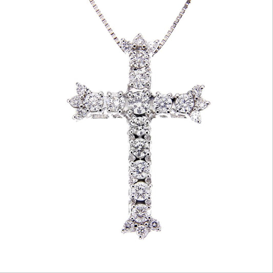 Pendente Croce con Diamanti CT 1.26