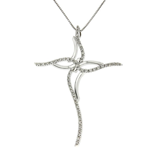 Croce Stilizzata con Diamanti CT 0.51