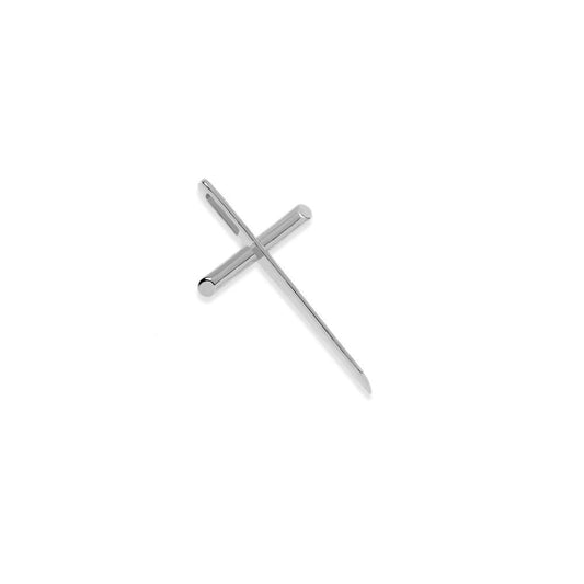 Croce Unoaerre pendente in bronzo argentato ref.2535