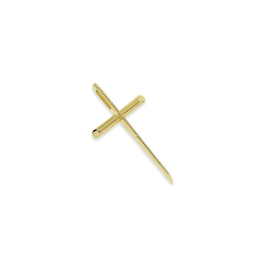 Croce Unoaerre pendente in bronzo dorato ref.2534